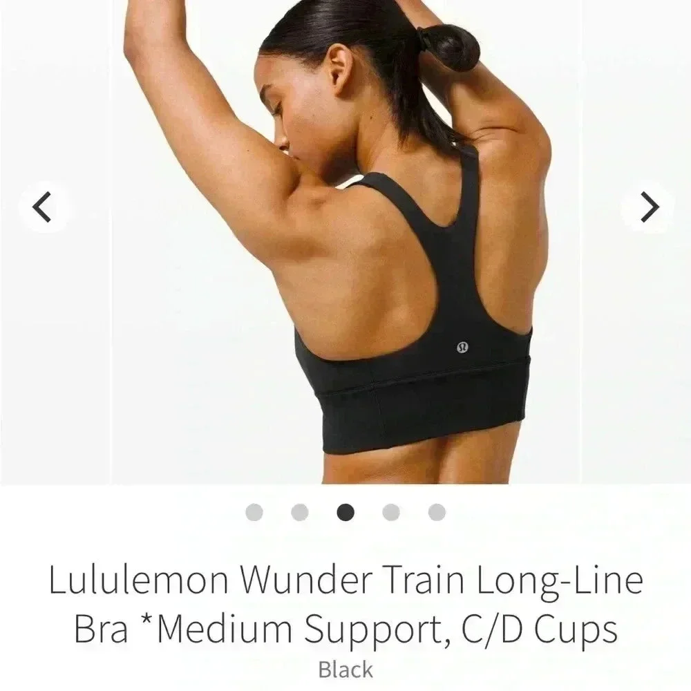 Lululemon size 6 wunder train long line bra - Picture 5 of 5